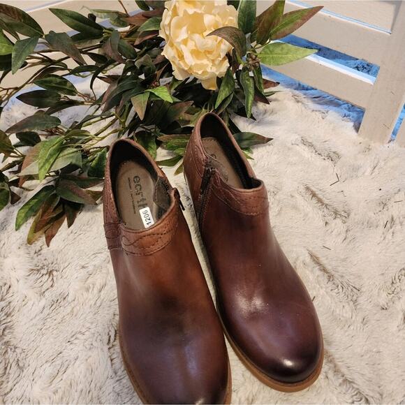 EARTH ORIGINS NWOT OMBRE BROWN ANKLE BOOTS SIZE 8.5 1206 - Picture 4 of 7